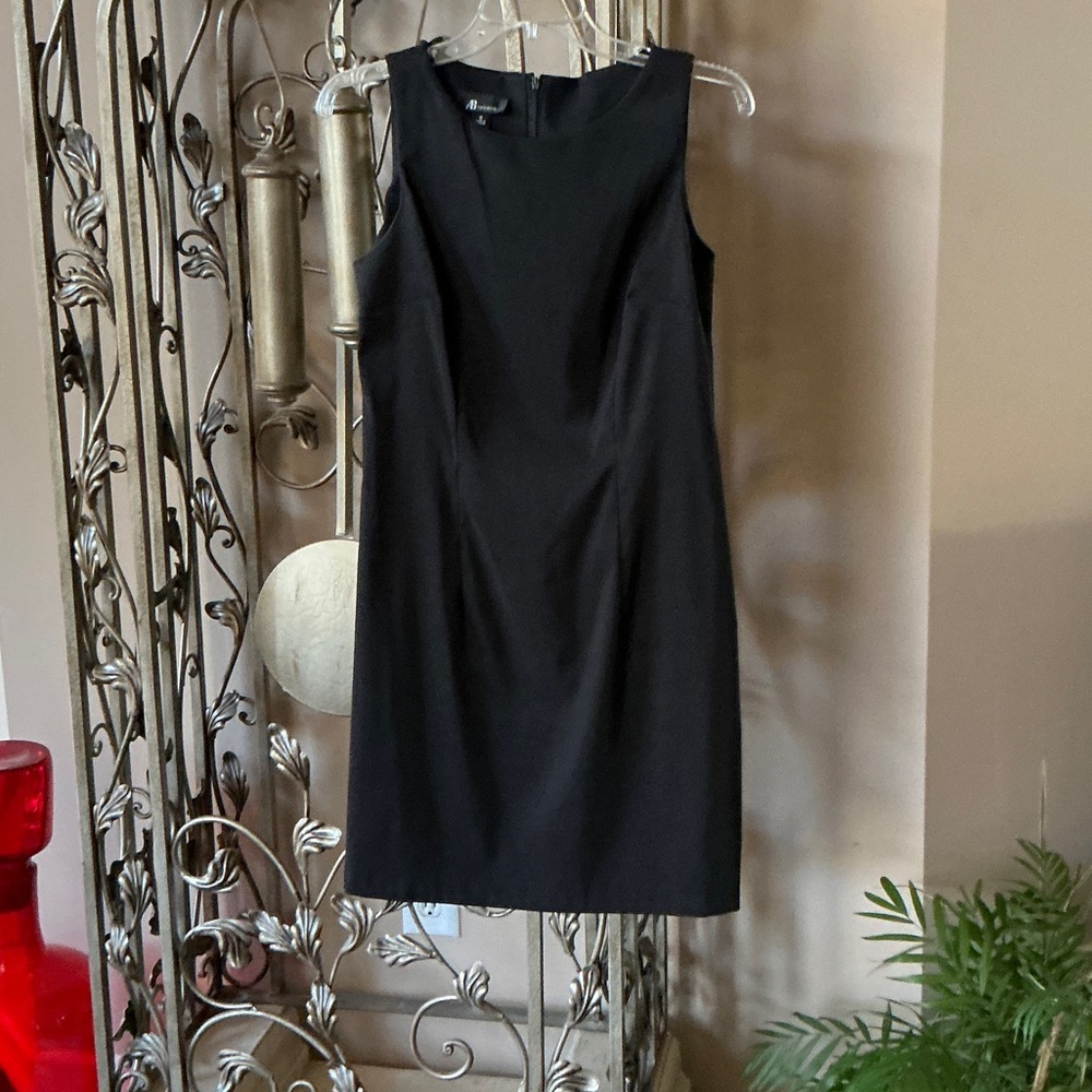 AB Studio Elegant Black Sleeveless Mini Dress